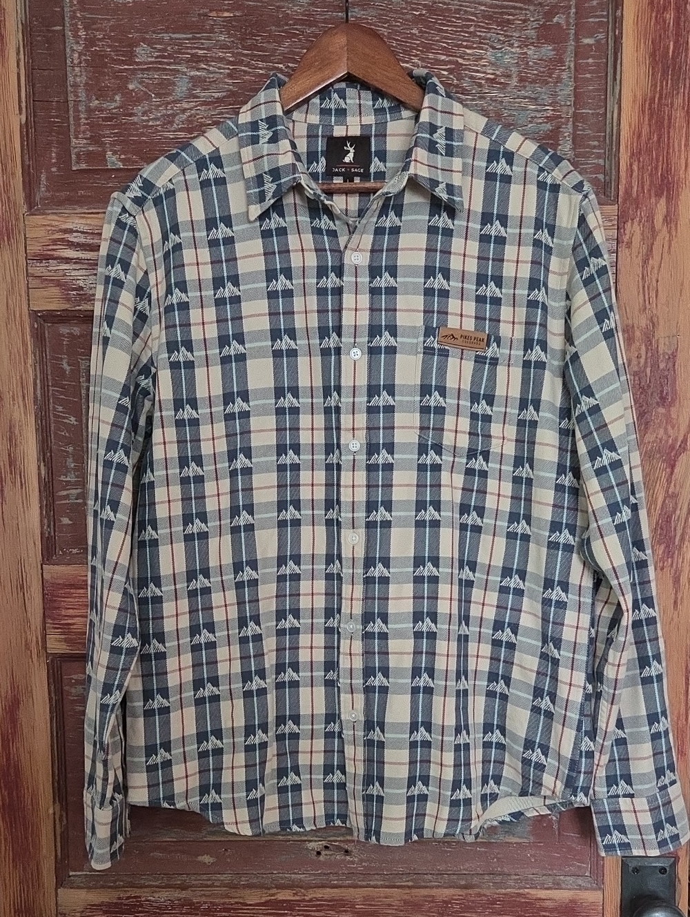Jack and Sage Pikes Peak Button-Front Camp Shirt, Colorado Collection